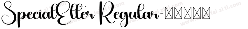 SpecialElter Regular字体转换